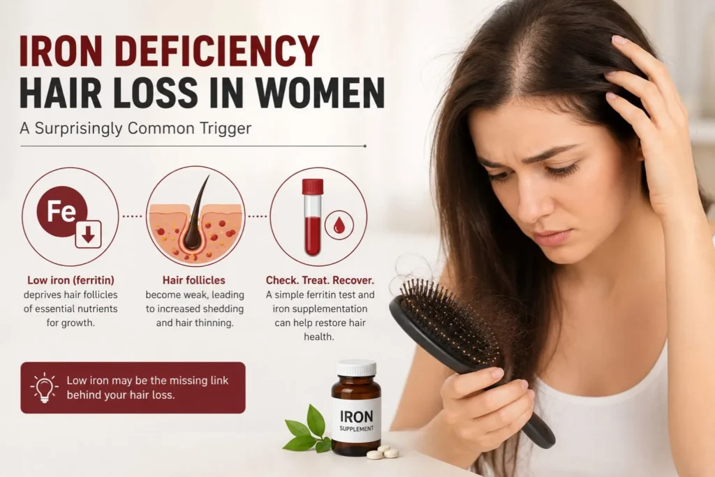 Iron Deficiency Hair Loss in Women