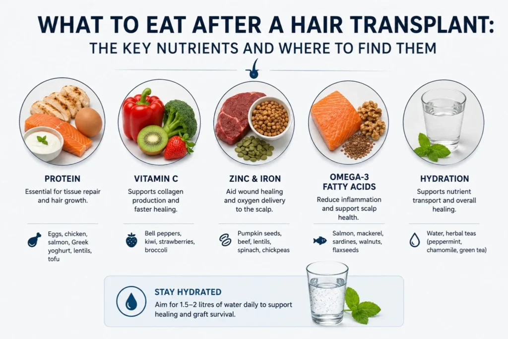 What to eat after hair transplant