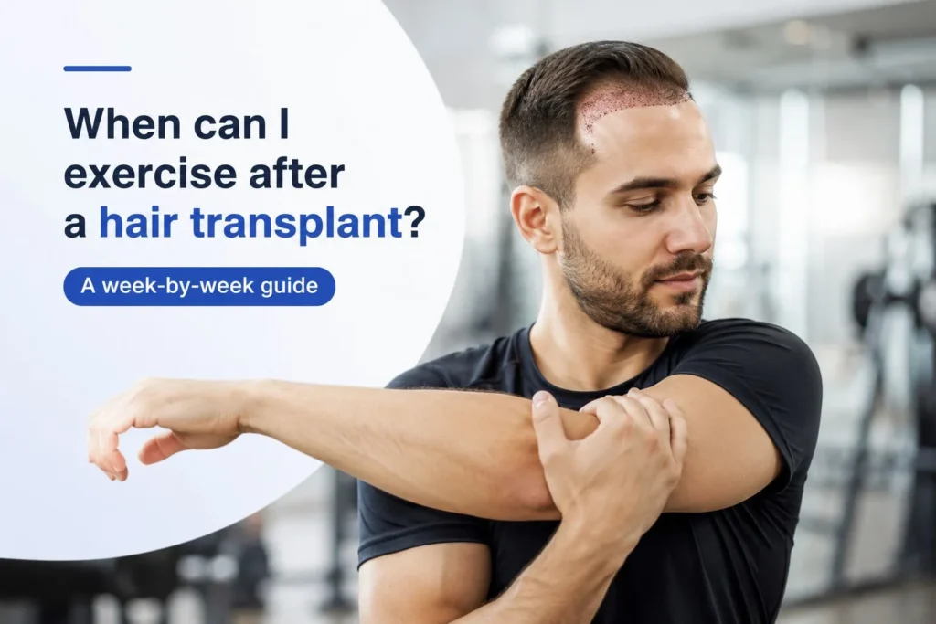When can I exercise after a hair transplant? A week-by-week guide